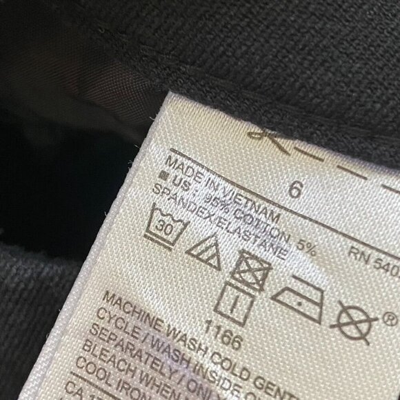 Old Navy Pixie Ankle Trousers Pants Stretch Black Size 6 Preowned. B40 - Picture 3 of 7